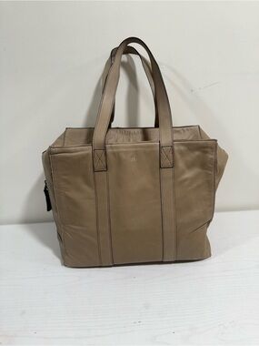 Men's Leather Duffel Tote in Taupe - Classic Everyday Carry